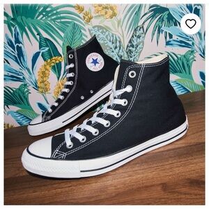 Converse Black Chuck Taylor All Star High Top Sneakers 5.5 Men, 7.5 Women